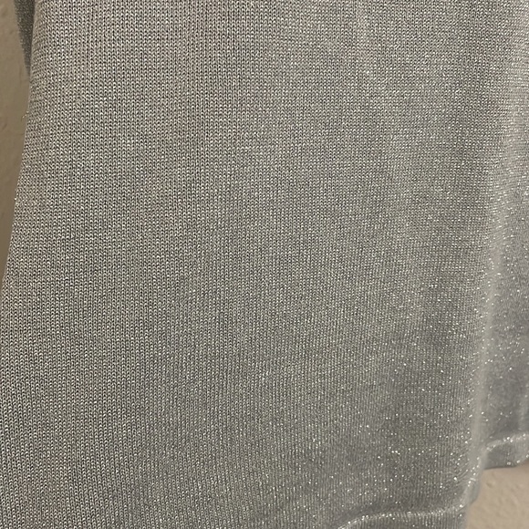 Vintage Silver Sparkle Turtle Neck Danielle Martin - Picture 3 of 3